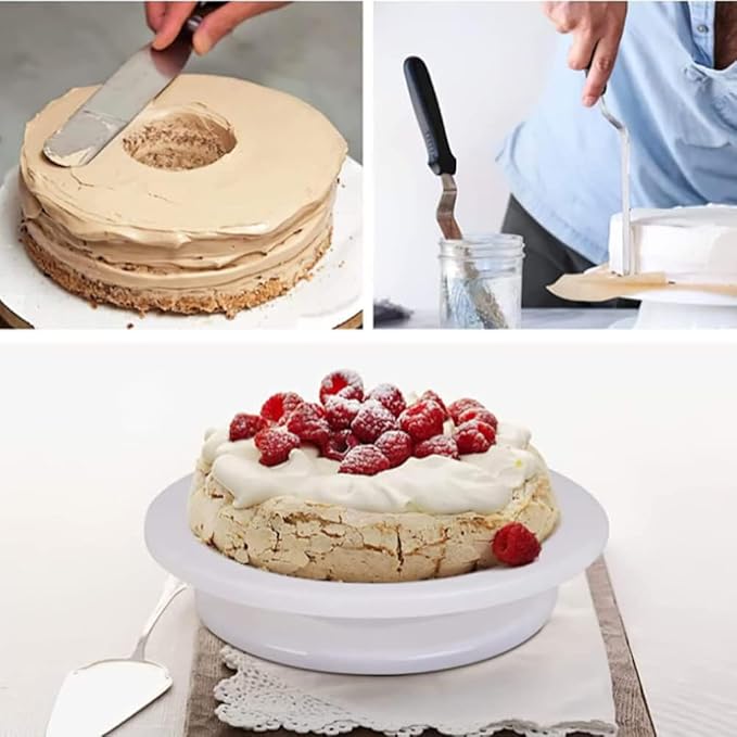 Baking Supplies Cake Stand,Cake Decorating Supplies Rotating Stand (2 PCS)