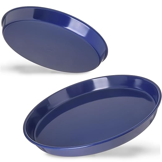 Carlisle FoodService Products Plastic Serving Tray, 13 Inches, Cobalt