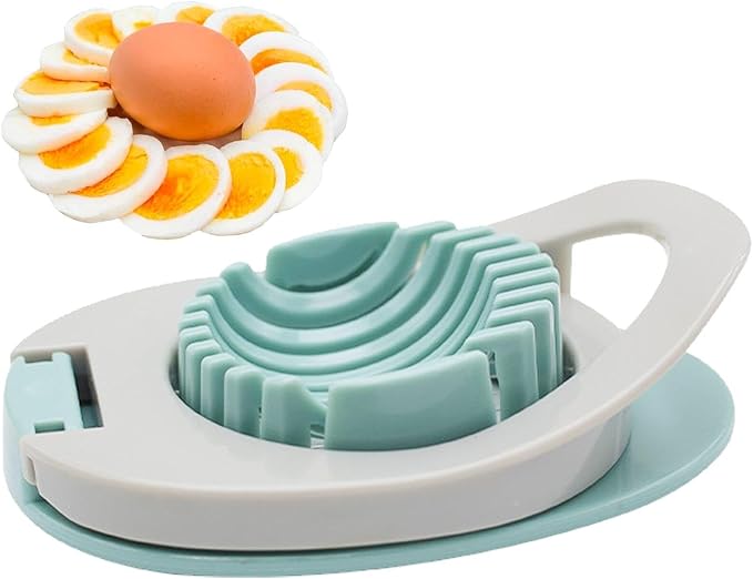Egg Slicer for Boiled Eggs, Heavy Duty Egg Cutter with Stainless Steel Wire for Hard Boiled Eggs Kitchen Helper