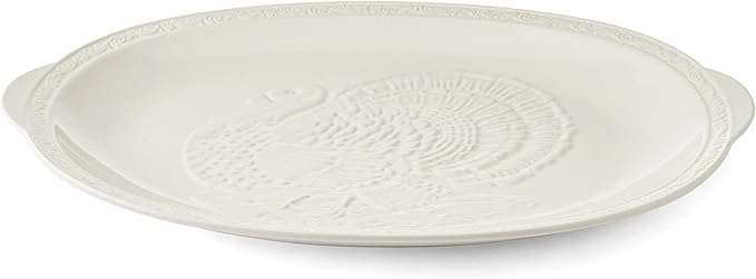Mikasa Italian Countryside Thanksgiving Turkey Large Serving Platter, 18 Inch
