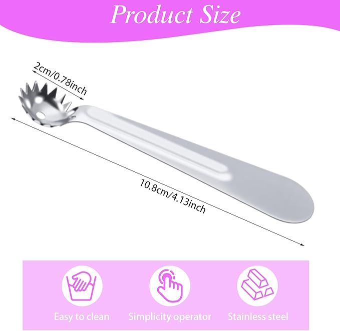 6 Pcs Stainless Steel Strawberry Huller,Tomato Stem Corer Tool,Strawberry Baller for Strawberrys,Tomato,Vegetable and Fruit Corer Practical Kitchen Tool