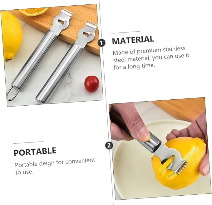 3pcs Stainless Steel Lemon Grater and Zester Versatile Kitchen Tools for Cheese Fruits and Vegetables Lightweight Easy to Use for Home and Restaurant Cooking