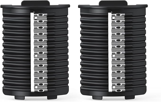 Electric Cheese Grater Attachments, Wave Slicing Blade, Uniquely Shaped Blades For Delicate And Flavorful Chips (1 Pair)