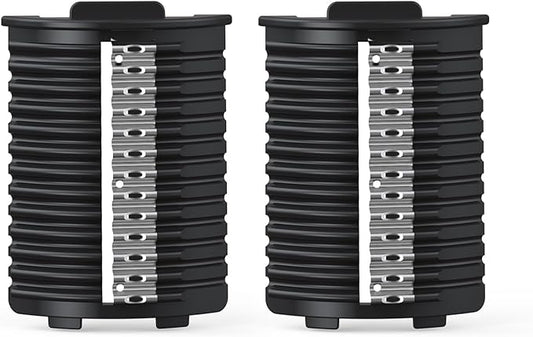 Electric Cheese Grater Attachments, Wave Slicing Blade, Uniquely Shaped Blades For Delicate And Flavorful Chips (1 Pair)