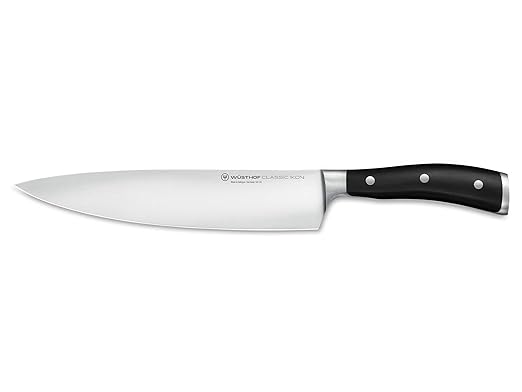 Wüsthof Classic IKON Chef's Knife, 9-Inch, Black