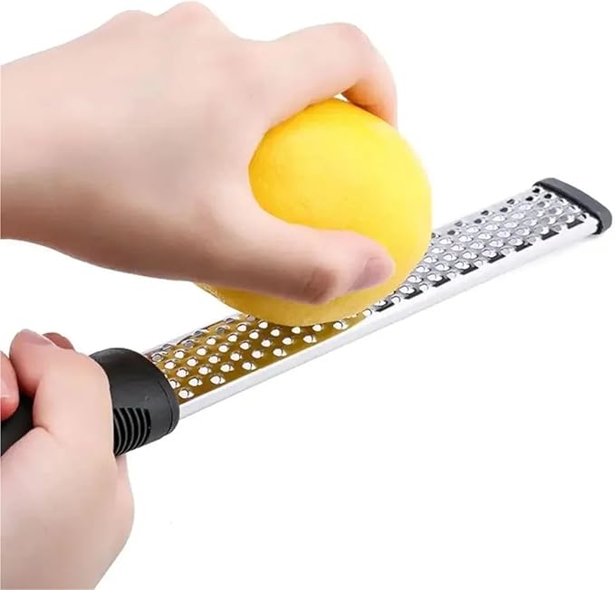 2pcs Professional Lemon Zester & Cheese Shredder Set | Grater With Non-Slip Grip For Garlic, Ginger, And More