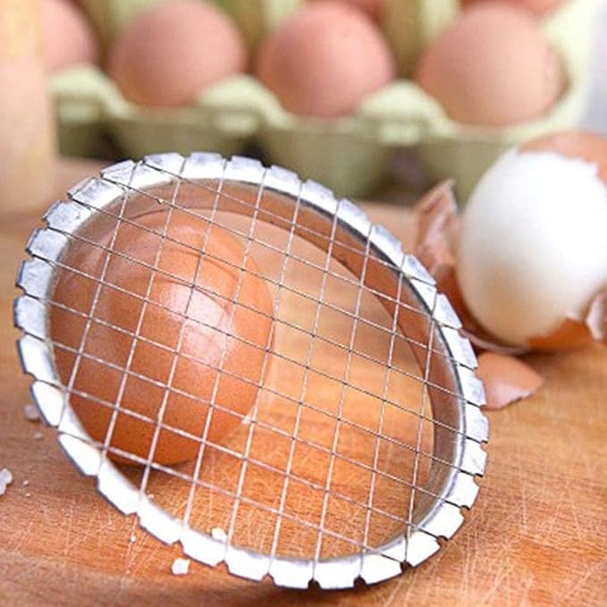 Stainless Steel Egg Chopper, Egg Slicer Cutter Cut Egg Device Hard Boiled Egg Slicers Fruit Cube Cutter for Cheese Carrots Potato Cutter