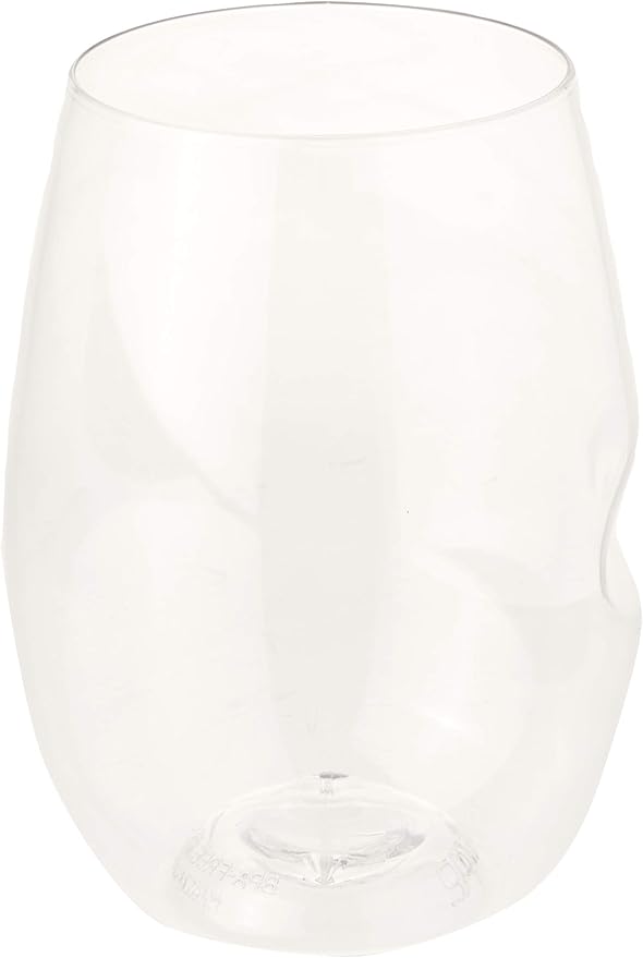 Unbreakable Stemless Wine Glass – Set of 4, 16oz, Dishwasher Safe, BPA-free Tritan, Clear Stemless Red Wine Glasses, Shatterproof for Indoor, Outdoor, Everyday Use. Reusable, Made in the USA