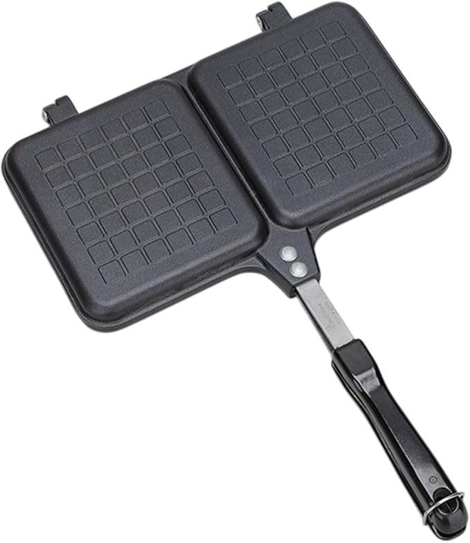 stovetops Sandwich Press – Double Sided Toaster Pan, Non-Stick Cheese Melter Griller | Easy Handle Cooking Tool, Hot Sandwich Maker for Camping, Outdoor Kitchen, Travel Breakfast, and Quick Meals