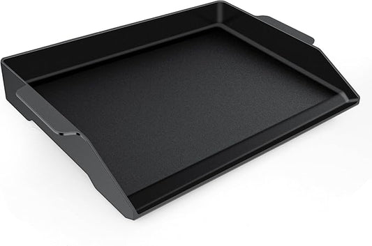 Universal Cast Iron Griddle 23" X 16",Pre-Seasoned Nonstick Coating Stovetop Griddle For All Gas Grills And 4 Burner Range Oven,Cast Iron Grill Pan for Stove Top With Extra High Sidewalls