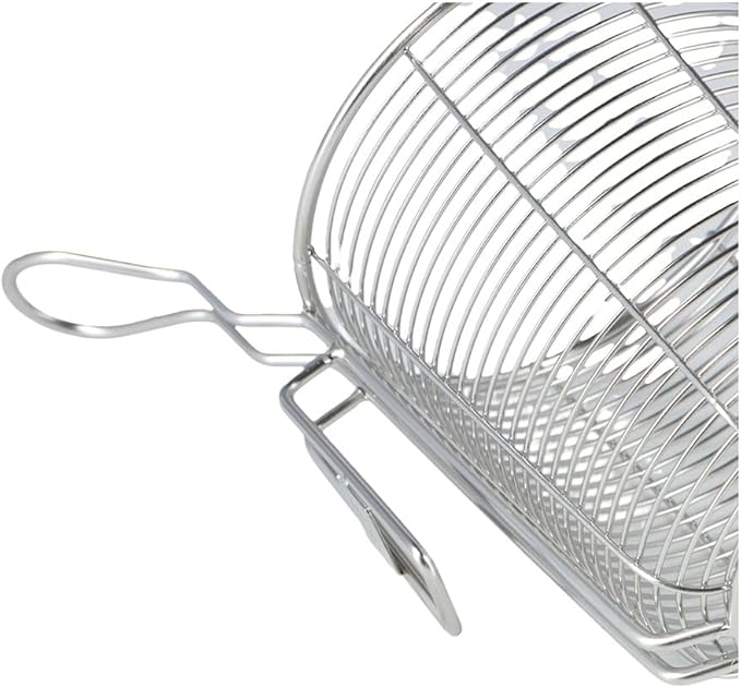 Vctitil Food Colander Basket Stainless Steel Fine Wire Mesh Food Strainer,Frying Basket Hot Pot Food Sieve for Vegetable Dumplings