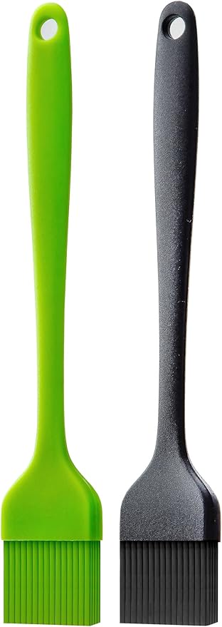 Ortarco Silicone Basting Pastry Brush for Baking Cooking Bbq Grill Spread Oil Butter Sauce 2 Pack