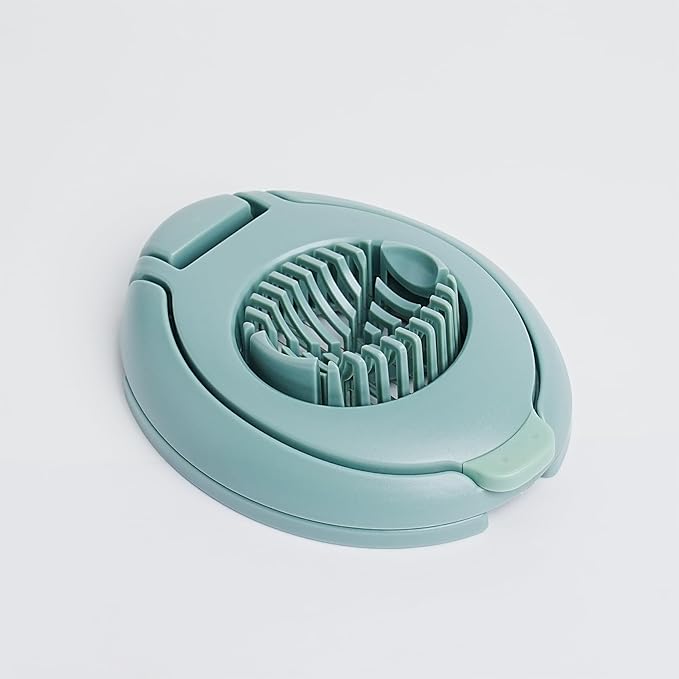 New Talent Slicing Styles Egg slicer Hard Boiled eggs Kitchen helper Dishwasher Safe (Green)