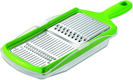 Shimomura Kogyo FV-646 Full Veggie, Julienne and Knob, Made in Japan, Made in Tsubamesanjo, Niigata, Green, 9.1 x 3.5 x 2.2 inches (230 x 89 x 57 mm)
