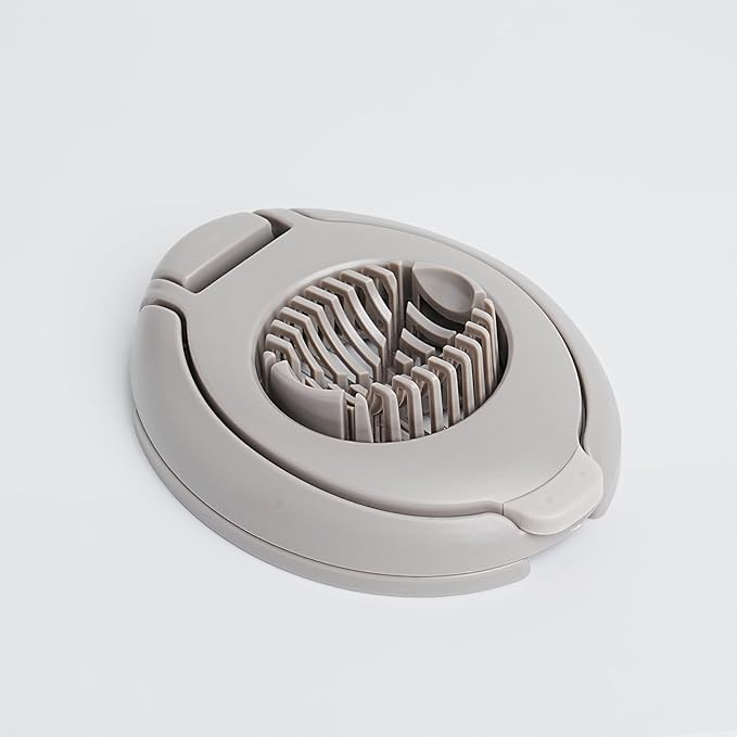 New Talent Slicing Styles Egg slicer Hard Boiled eggs Kitchen helper Dishwasher Safe (Taupe)