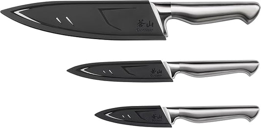 Cangshan Sanford Series 1027174 German Steel 3-Piece Knife Starter Set with Sheaths
