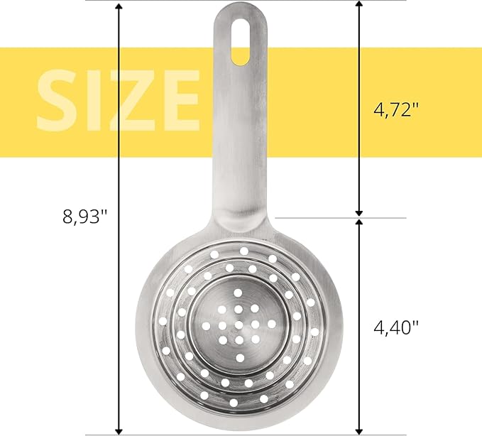 Multipurpose Universal Food Grade Stainless Steel Can Strainer – Can Colander Stainless Steel with Handle for Small and Large Cans Vegetable Fruit Tuna Can Colander Small