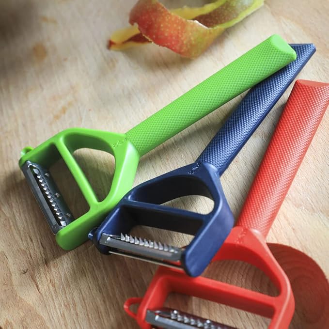 Opinel Les Essentials+ No. 315 Peeler, Corrosion Resistant + Dishwasher Safe, Made in France (Blue)