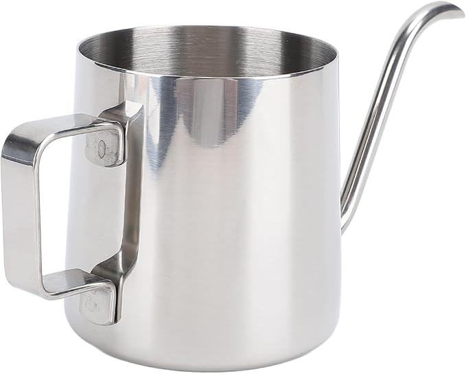 Pour Over Coffee Kettle, Gooseneck Kettle, 304 Stainless Steel, 350ML, for Camping, Outdoor, and Travel Use, Durable, Compact Design with Gooseneck Spout for Precision Brewing