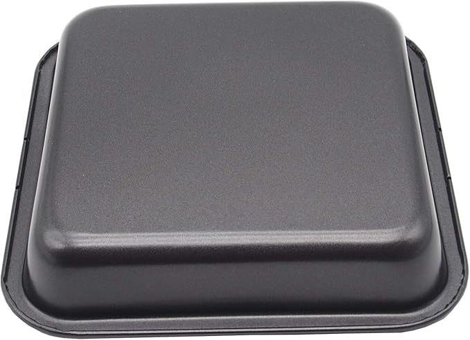 HYTK 2pcs Mini Baking Pans 8 X 8 Inch (Inner 7.5 X 7.5) Square Cake Pan Bread Pan Nonstick Heavy Carbon Steel Bakeware