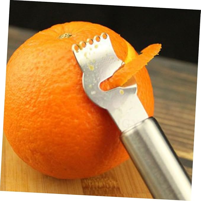 2pcs Lemon Zester Peeler Stainless Steel Citrus Peeler for Baking Cooking Camping