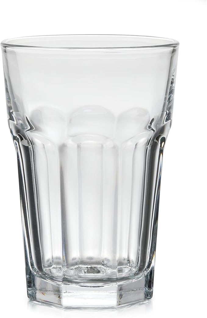Libbey Gibraltar DuraTuff Juice Glasses, 14-Ounce, Set of 12, Durable Restaurant-Quality Glassware, Dishwasher Safe