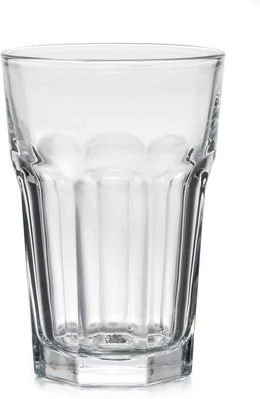 Libbey Gibraltar DuraTuff Juice Glasses, 14-Ounce, Set of 12, Durable Restaurant-Quality Glassware, Dishwasher Safe