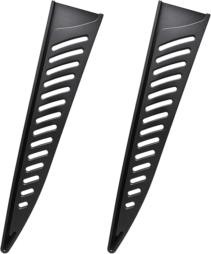 FOCMKEAS 2 Pcs Safety Knife Cover Sleeves for 6 Inch Boning Knife Sheath Blade Protector for Home Kitchen PP Universal Knife Sheath for Knife Protection Black