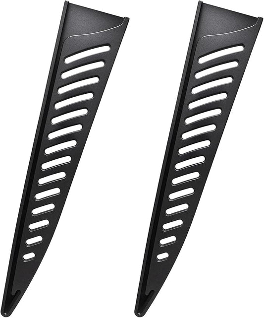 FOCMKEAS 2 Pcs Safety Knife Cover Sleeves for 6 Inch Boning Knife Sheath Blade Protector for Home Kitchen PP Universal Knife Sheath for Knife Protection Black