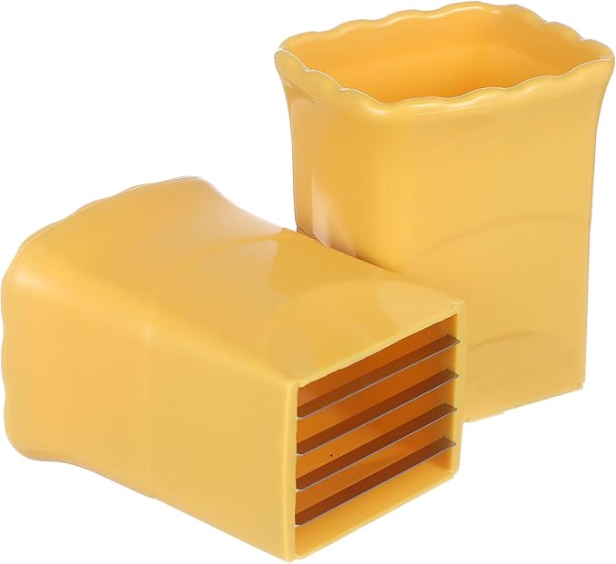 Luxshiny Fruit Slicer 2pcs Egg Slicer Stainless Steel Cutter Mini Slicer Cut Kitchen Cutter Gadgets Fruit Tool for Egg Fruit Vegetable Appetizer Yellow