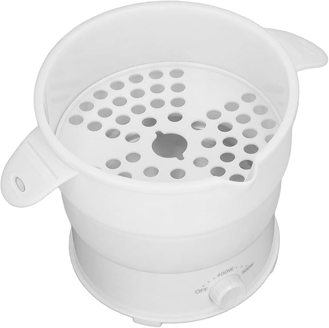Topyond 1.2L Portable Foldable Electric Hot Pot Cooker for Home Dormitory Office Travel,Multifunctional Ramen Cooker, Compact College Essentials
