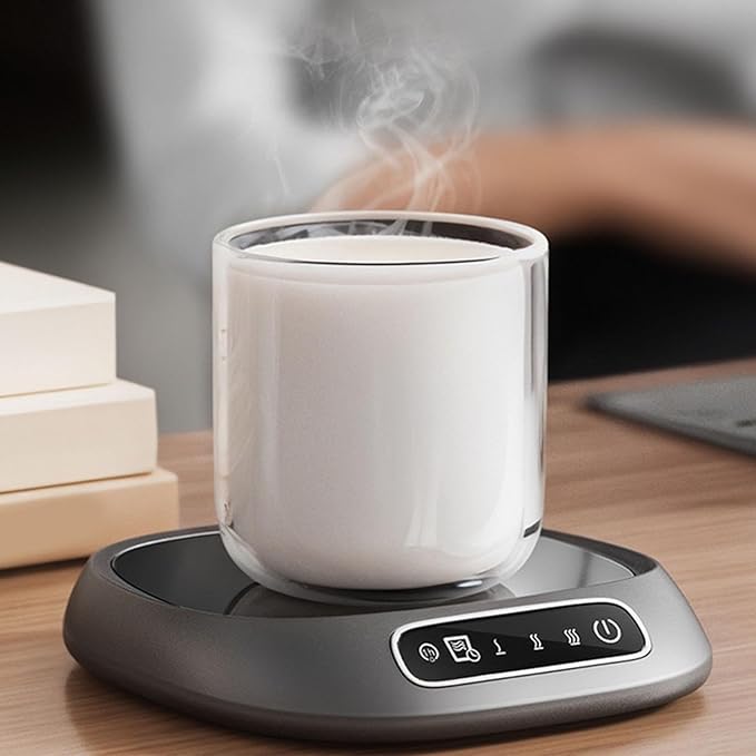 Coffee Mug Warmer,Cordless Coffee Warmer, USB Rechargeable,Multipurpose Advanced Temperature Control Heating Pad,Fast Plate Portable Drink Heater for Desk, Kitchen, Travel