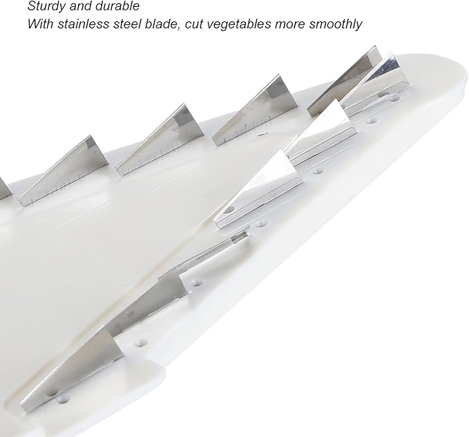 Mandoline Slicer, Non Slip Household V Slicer Cutter with Stainless Steel Blade, Multifunctional Vegetable Slicer with Hand Protector for Fruits