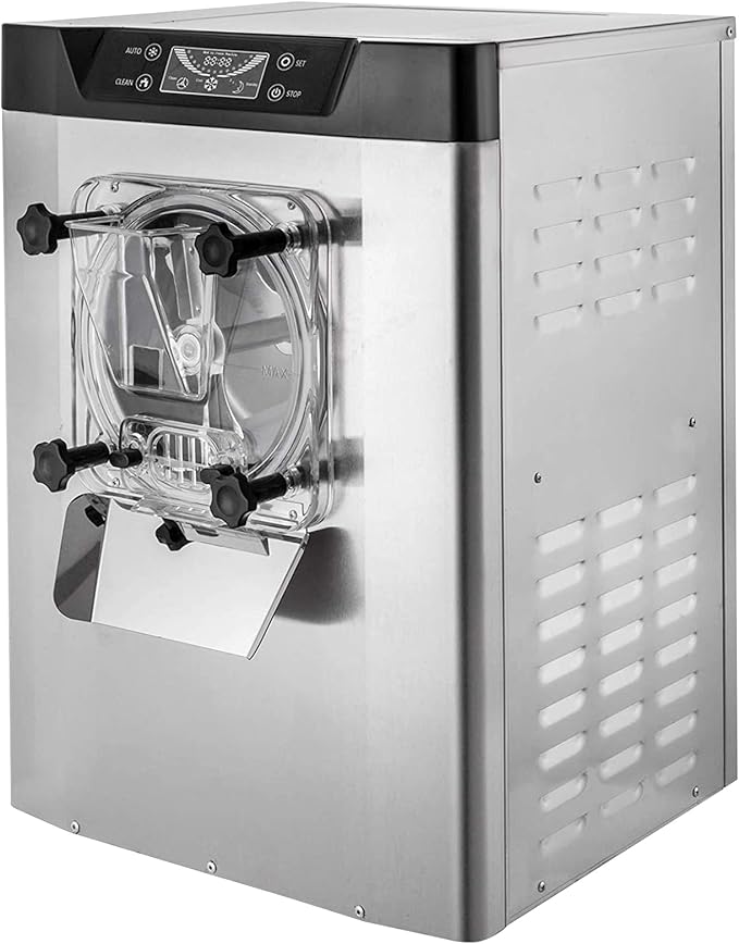 VEVOR Commercial Ice Cream Machine 1400W 20/5.3 Gph Hard Serve Ice Cream Maker with LED Display Screen Auto Shut-Off Timer One Flavors Perfect for Restaurants Snack bar Supermarkets