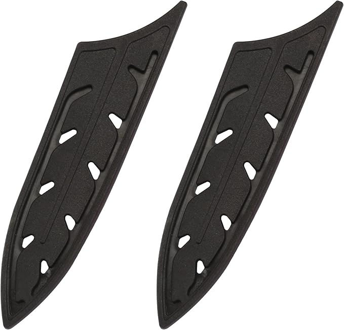 XYJ 2pcs/set Safety Knife Covers Sleeves Knives Edge Guard, Universal Knife Sheath, Chef, Slicing Ceramic Knife Case Black (For 6'' Ceramic Knife)
