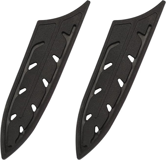 XYJ 2pcs/set Safety Knife Covers Sleeves Knives Edge Guard, Universal Knife Sheath, Chef, Slicing Ceramic Knife Case Black (For 6'' Ceramic Knife)