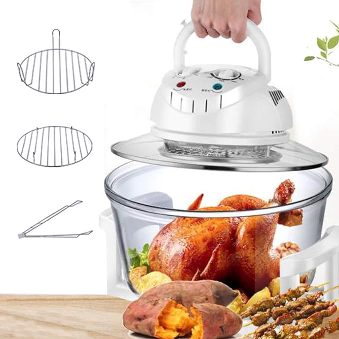 ZHFEISY 12L Turbo Air Fryer Convection Oven Roaster Electric Cooker Multifunction Infrared
