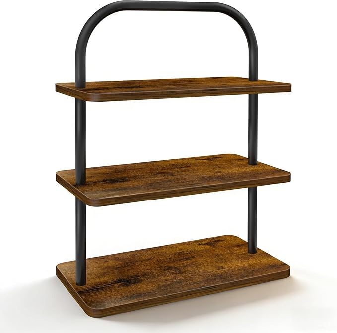 Cupcake Stand, 3 Tier Wood Cupcake Stand for 50 Cupcakes Large Dessert Stand Cupcake Display Stand Cupcake Tower for Farmhouse Decor, Party Serving Tray, Vendor Dessert Table Display Set
