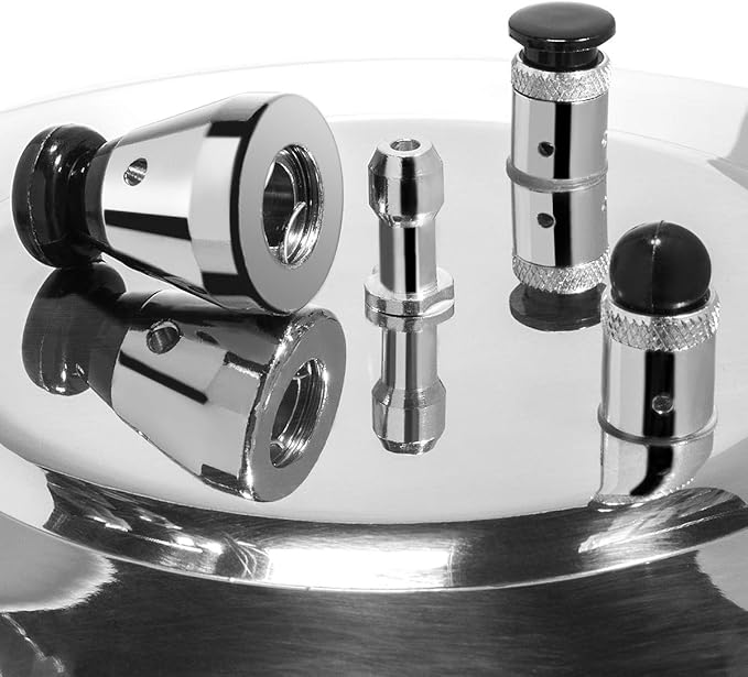 Barton Pressure Canner Release Valve Aluminum Canning Pot Cooker Pot Stove Top Instant Fast Cooking Pot Stewing Locking System (6 Quart)