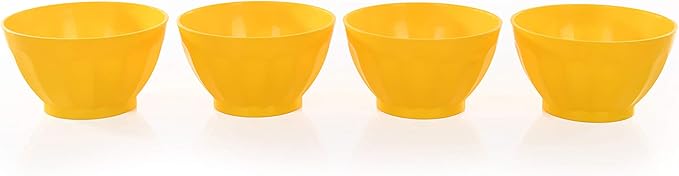 Mintra Home Unbreakable Bowls 4pk (Small - 250ml, Yellow)