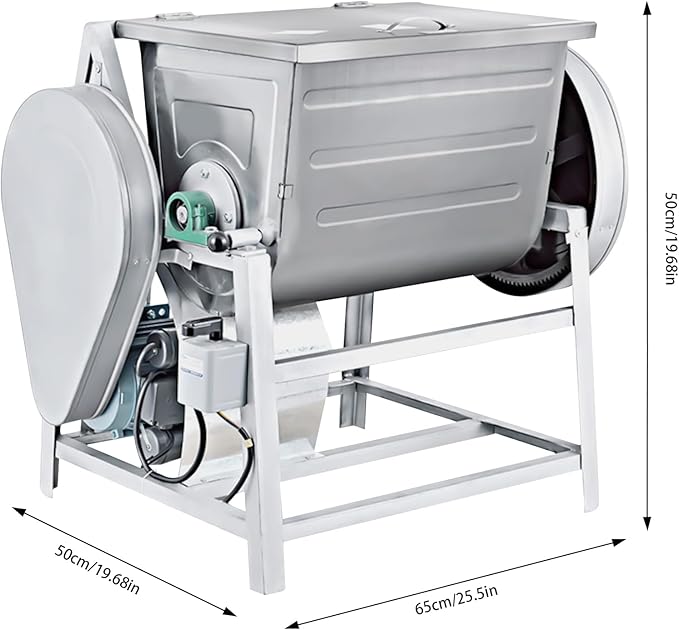 1500W Dough Mixing Machine, 110V Flour Mixer, 1400r/m Commercial Kneading Machine with 30 Quarts Capacity for Bakeries Noodle Shops Restaurants and Catering