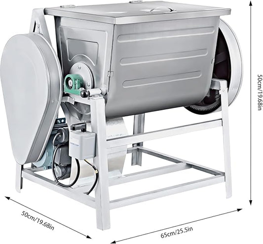 1500W Dough Mixing Machine, 110V Flour Mixer, 1400r/m Commercial Kneading Machine with 30 Quarts Capacity for Bakeries Noodle Shops Restaurants and Catering