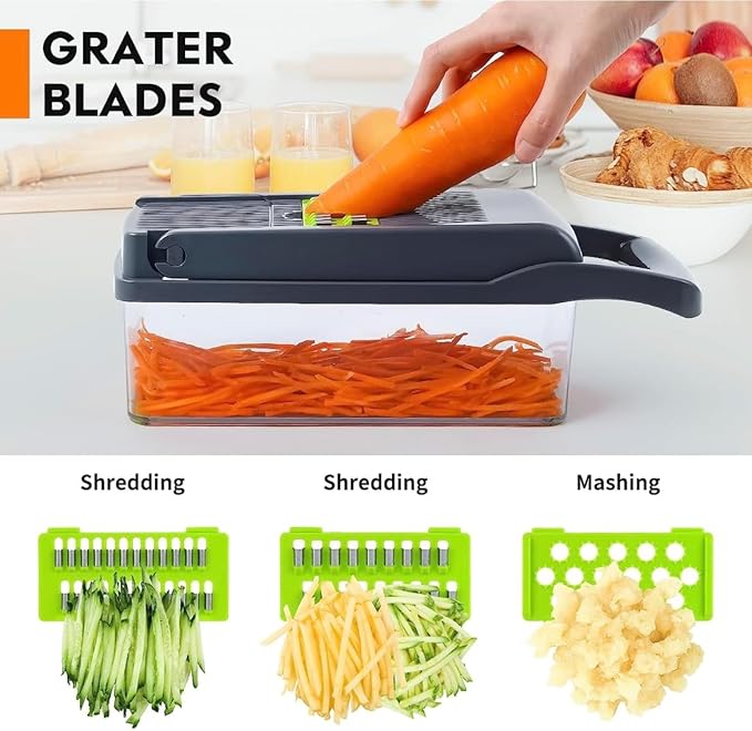 16 in1 pro vegetable chopper, onion chopper, fruit and vegetable slicer with container, vegetable and fruit chopper, Onion cutter, Kitchen gadget