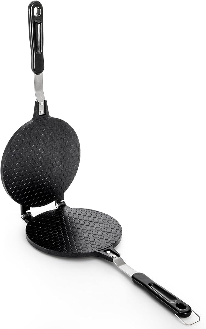 Dicunoy Waffle Cone Maker, Nonstick Ice Cream Cone Maker, 6.7" Egg Roll Crepe Pan, Camp Pancake Crispy Cone Omelet Mold for Waffle Cups, Choco Tacos, Fuel Gas Stoves Only