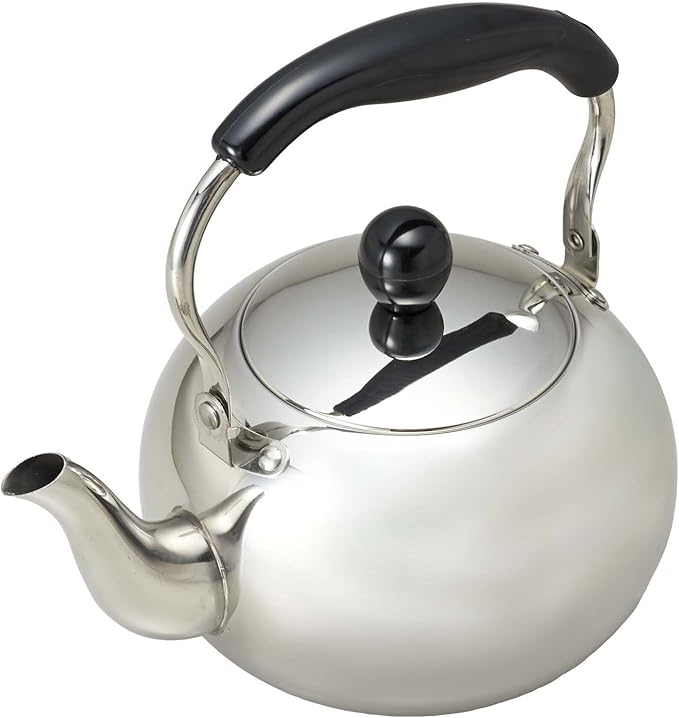 Pearl Metal H-1723 Kettle, 8.1 gal (3.0 L), Induction Compatible, Stainless Steel, Moon Drop
