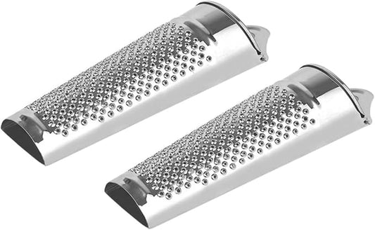 2pcs Stainless Steel Ginger Zester Grater Multi Functional Kitchen Tool for Garlic Cheese Spices More Ergonomic Non Slip Handle for Effortless Grating for Home Restaurant Use