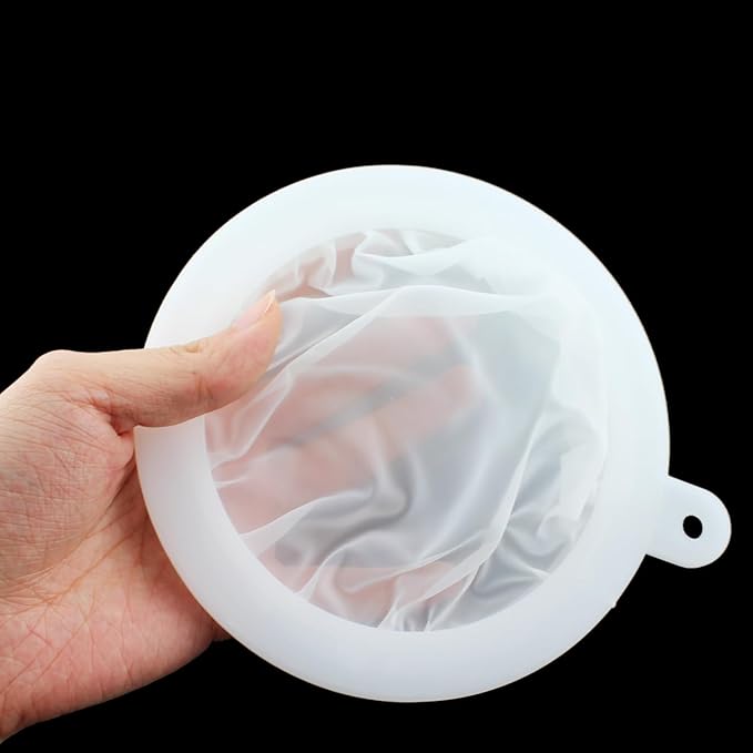 4PCS White 200 Mesh Strainer Plastic Fine Mesh Strainer 130mm Ultra Fine Nylon Mesh Sieve Kitchen Food Strainer for Filtering Soya Milk Coffee Fruit Juice