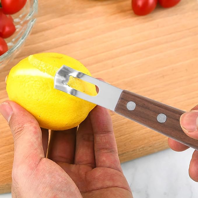 Garneck Stainless Steel Cheese Grater and Lemon Zester Set 2-Piece Handheld Fruit Vegetable Grater for Kitchen Use Washable and Easy to Clean