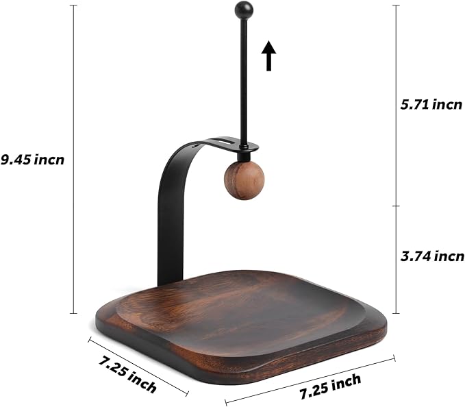Napkin Holder for Table, Wood Napkin Holders for Paper Napkins, Cocktail Napkin Holder, Suitable for Kitchen, Restaurant, Bar, Office, Parties, Home Décor, Hotel, Cafe (South American black walnut)
