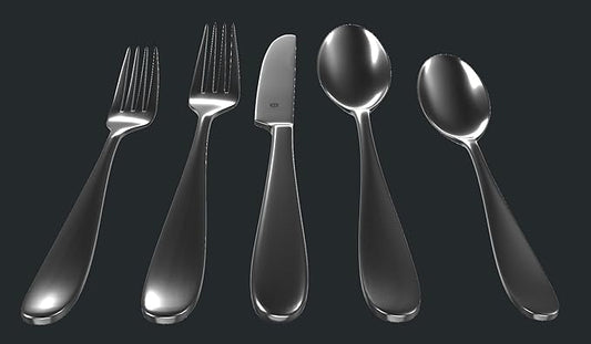 Silverware Set for 12 – 18/10 Stainless Steel Flatware, Mirror Finish, Dishwasher Safe, Rust Resistant, Heavy-Duty Cutlery for Dining and Hosting (60-Piece Set, Fidenza)